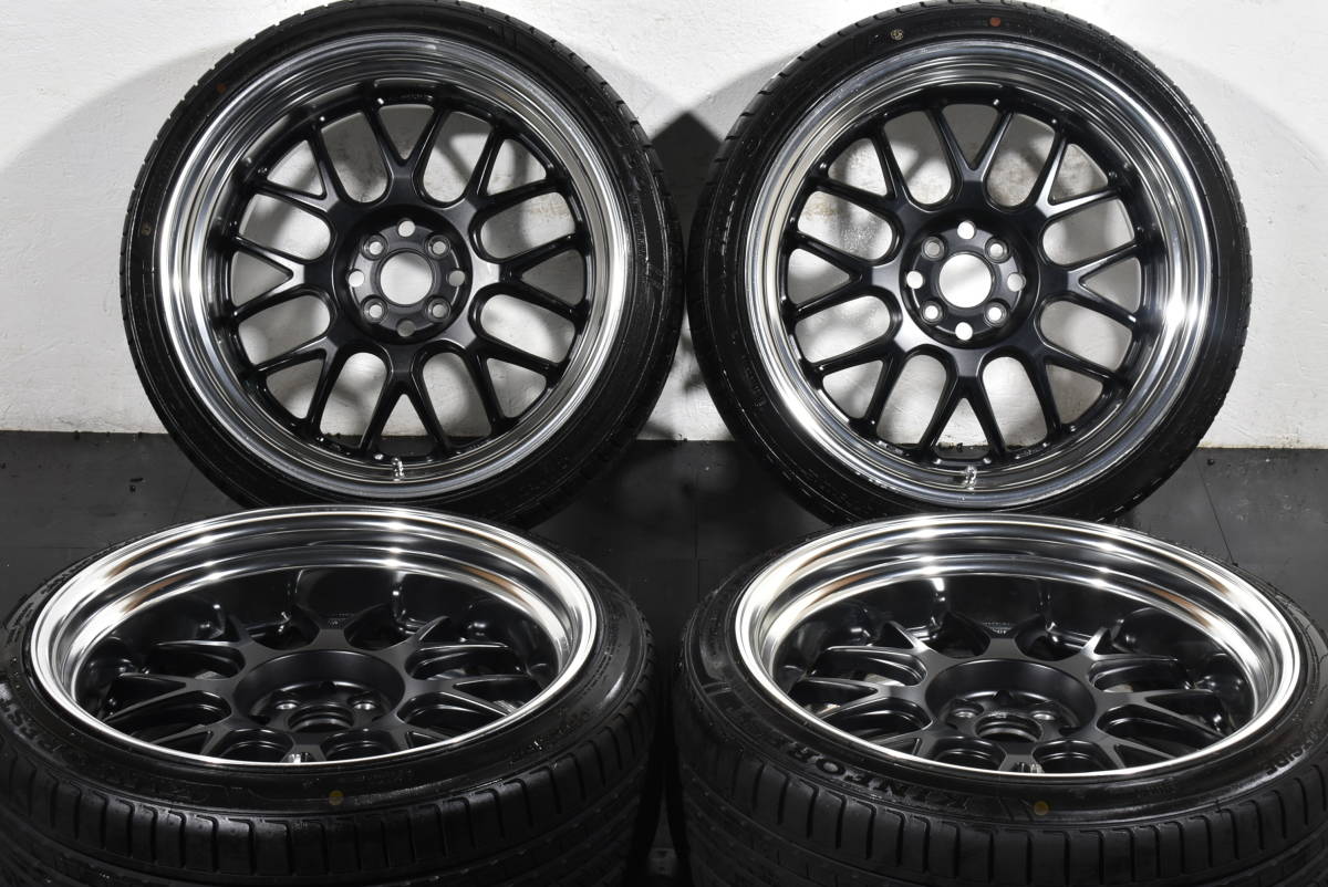 ☆WORK マイスター MEISTER M1R 18インチ☆PCD100 8.5J -5 9J -11☆KINFOREST KF550☆205/40R18☆ロードスター MINI R56 ミニクーパー☆_画像1