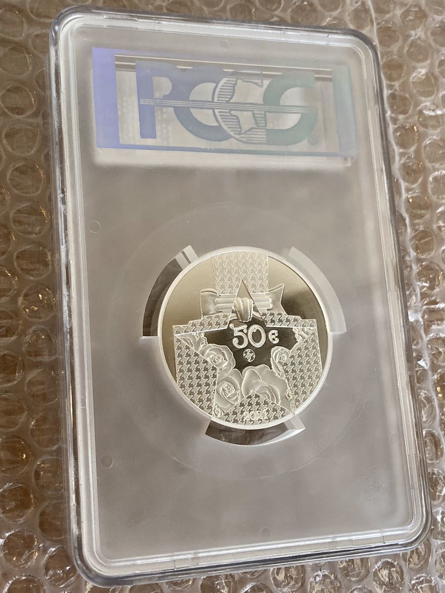 PCGS69鑑定】Dior公式 ディオール 5オンス銀貨 50ユーロ シルバー