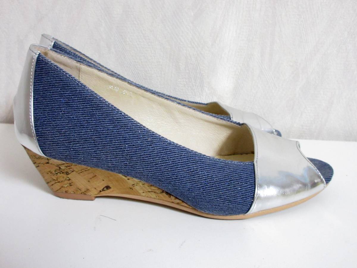  Гиндза Washington туфли-лодочки bai цвет серебряный голубой 22.5 восток 8667