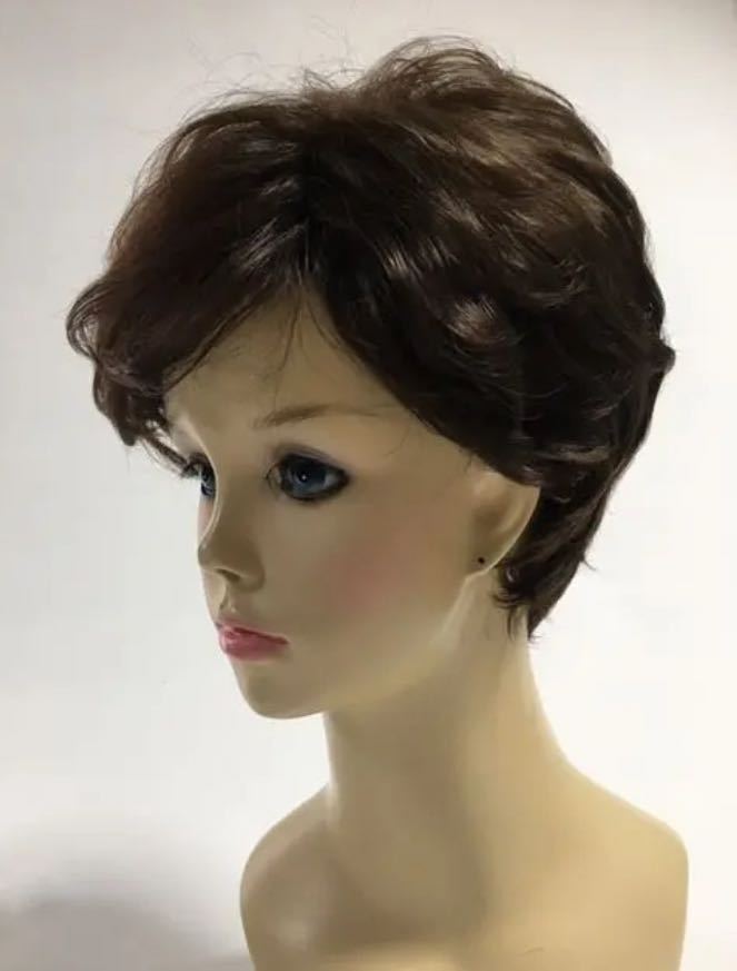  high quality new goods! unused for summer wig wig medical care for also dark brown scorching tea *... man and woman use size adjustment possible heat-resisting health safety free shipping 