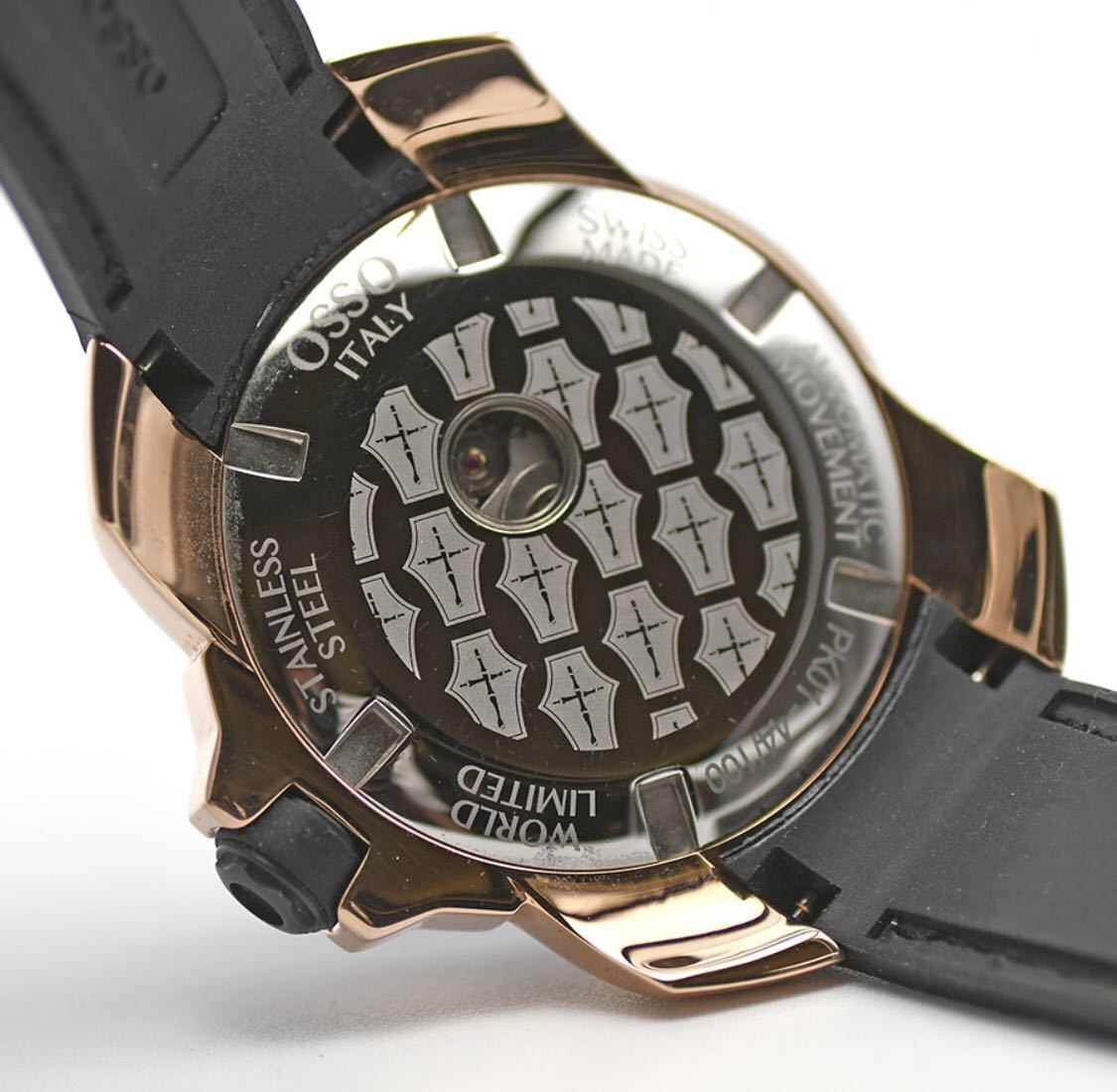OSSO ITALY オッソ イタリィ Vigoroso ヴィゴローソ オートマティック PK01 自動巻 メンズ 紳士用 男性用 腕時計 中古　美品_画像3