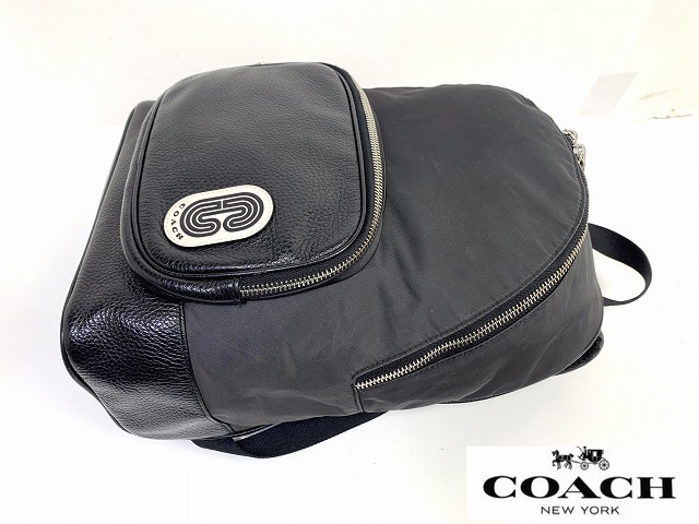 極美品 送料無料 完売モデル コーチ COACH ナイロン レザー 極美品 送料無料 完売モデル コーチ COACH ナイロン レザー