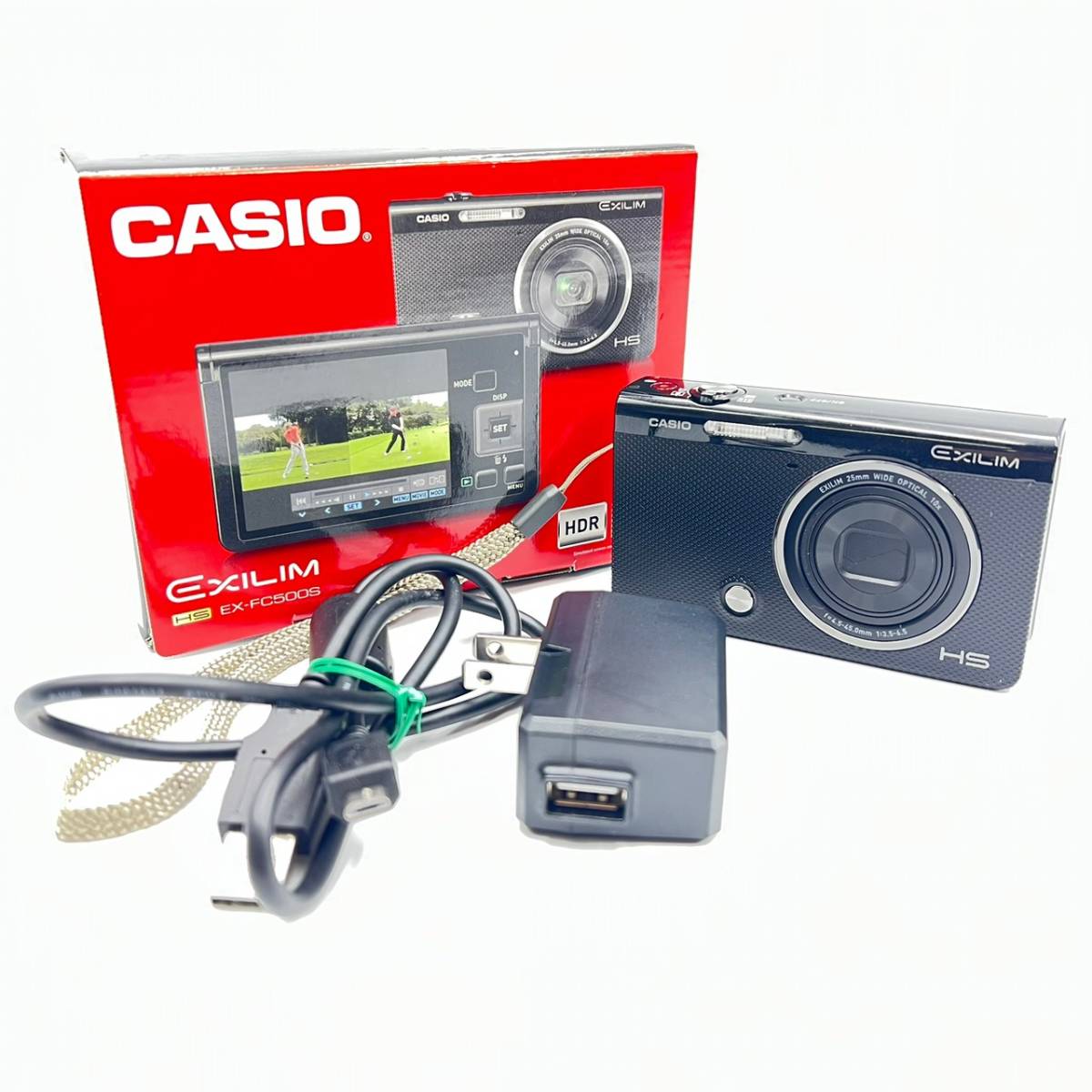 シャイニングゴールデン カシオ CASIO EXILM HS EX-FC500S BK - 通販