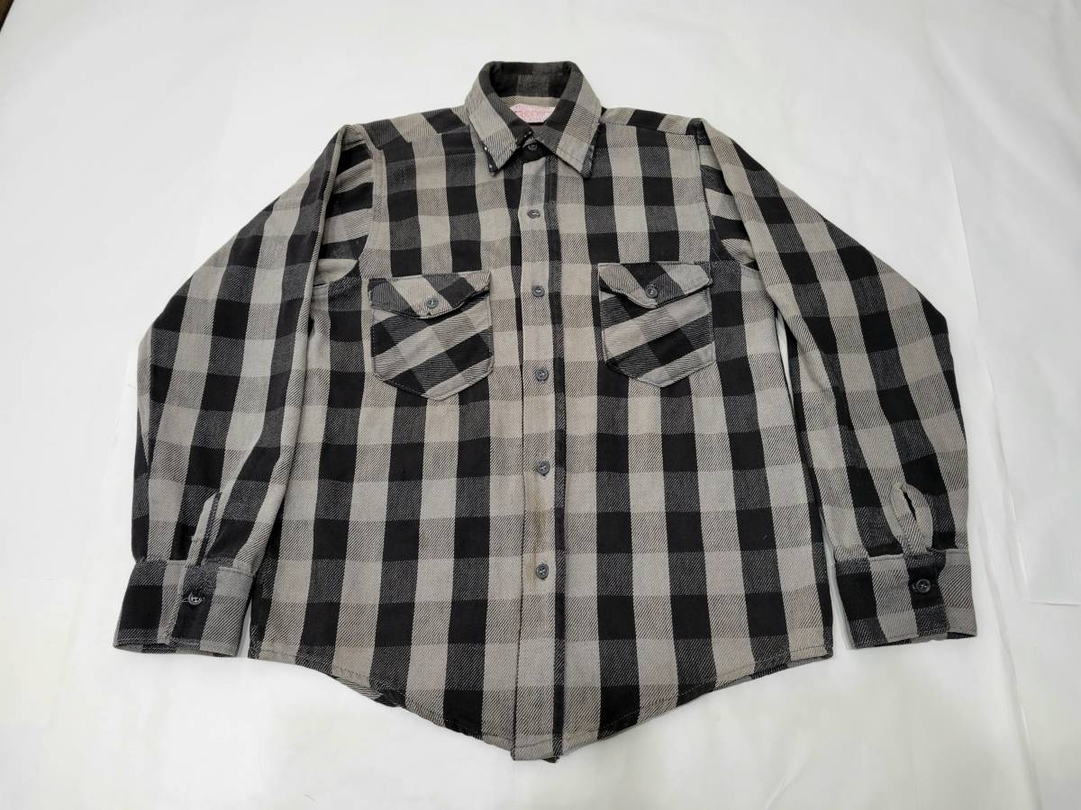 FROSTPROOF USA製 70's 滑らし ヘビーネルシャツ FROSTPROOF USA製 70's 滑らし ヘビーネルシャツ