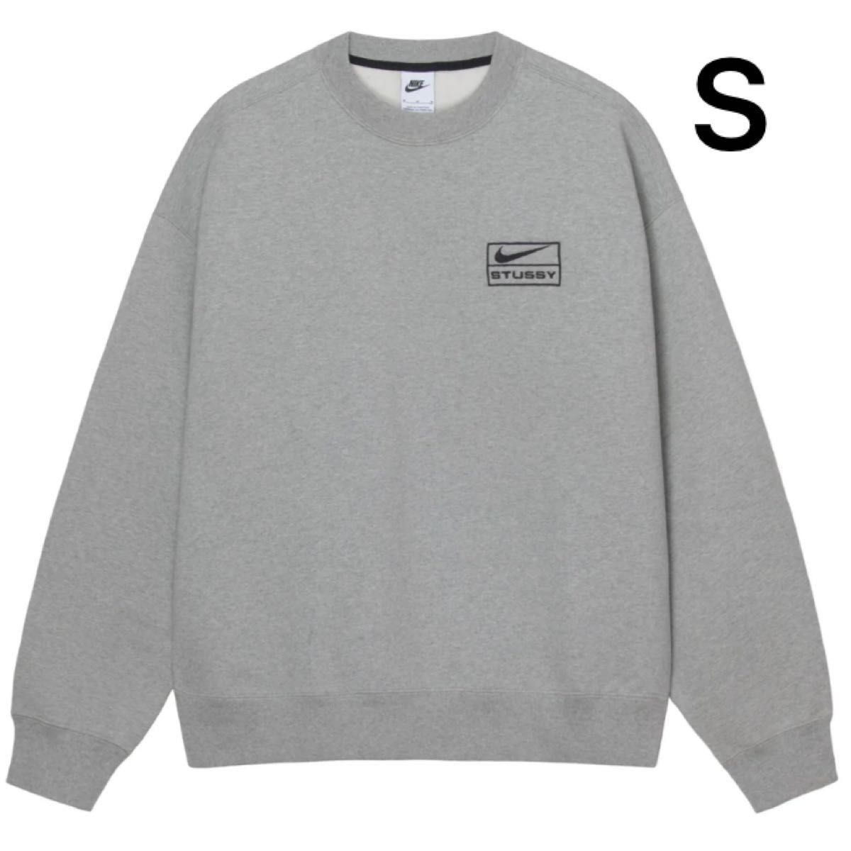 Stussy Nike ナイキ ステューシー Fleece Crew クルーネック グレー S