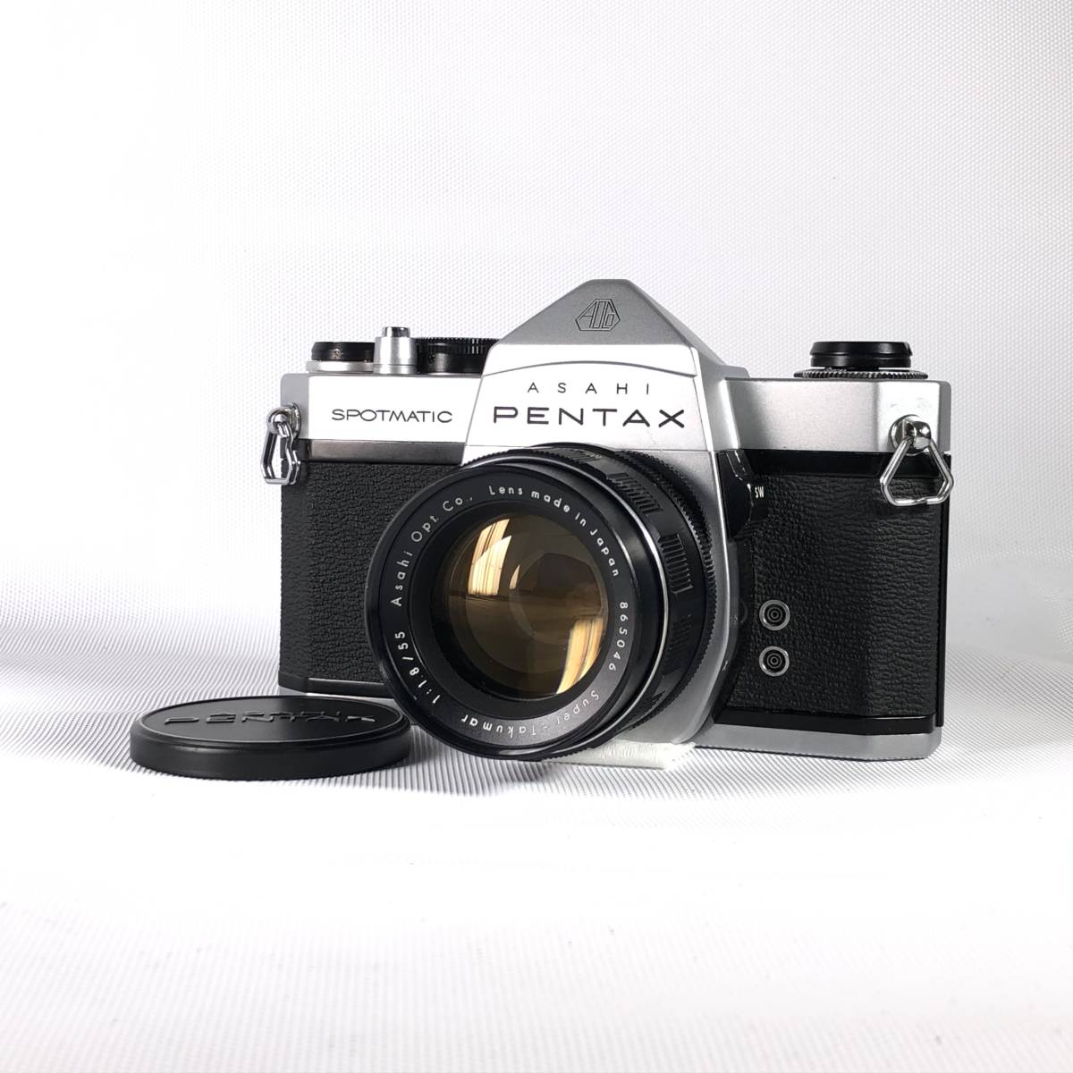 【整備済み】 ASAHI PENTAX SP + Super Takumar 55mm F1.8 ペンタックス フィルム 一眼レフ カメラ ヱOA4a