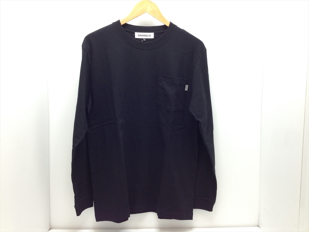 下松)CHARI&CO チャリアンドコー 長袖 Tシャツ ANIMAL LOGO L/S TEE BLACK ブラック Mサイズ 展示品 ◆★B230201R03A KB01A_画像1