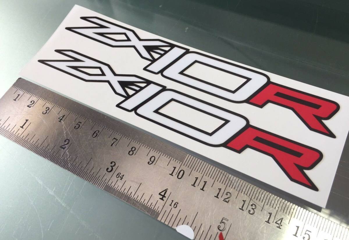 海外 限定品 送料込み  ZX-10R ZX10R Decal Sticker カッティング ステッカー シール デカール 150mm x 20mm 2枚セットの画像1