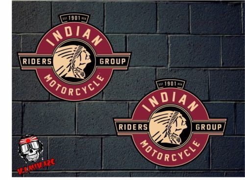 海外　限定品　送料込み　 indian motorcycle Decal Sticker インディアン ステッカー シール デカール 5cm x 3.8cm_画像1