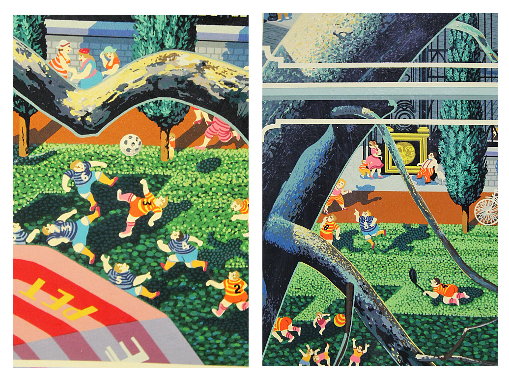 ■③ヒロヤマガタ(山形博導) 【モンソー公園】 1987年 松坂屋取扱い シルクスクリーン 直筆サイン エディション有り 3