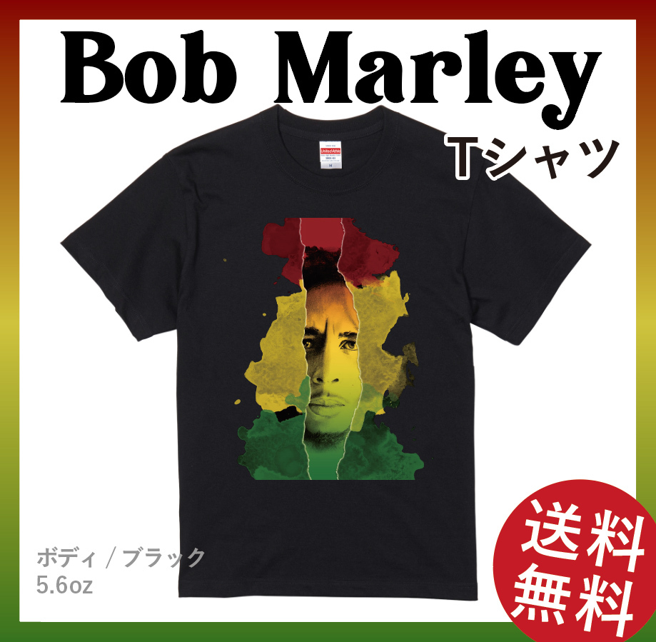 ロックTシャツ　BOB MARLEY Tシャツ　Mサイズ　ブラック_画像1