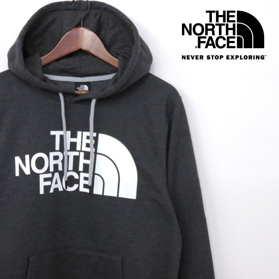 新品正規(ot3229S)The North Face(メンズS) *ダークグレー 【HALFDOME HOODIE】 プルオーバー パーカー *裏起毛 US正規モデル