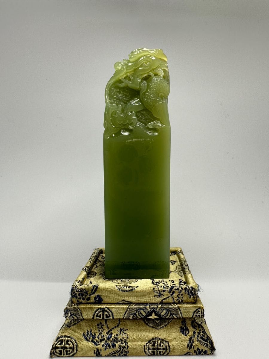 黄芙蓉 美品! 寿山石古印材 篆刻 書道 特注製品 おもちゃ・ホビー