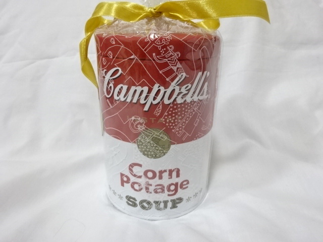 KALDI：キャンベル インスタントスープ コーンポタージュ 限定キャニスター缶：小物入れ Campbell's カルディの画像1