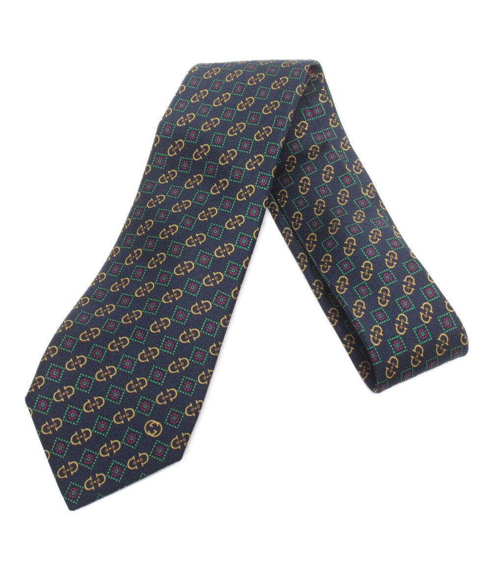 最新作の ネクタイ グッチ 美品 シルク100％ [1003] GUCCI メンズ ネクタイ一般