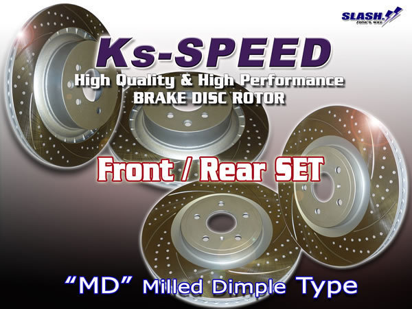 激安正規品 Ks-SPEED ROTOR[MD前後set：MD5137+MD5126]HONDACIVICFK8TYPE-R2017/09～Front350x32mm/Rear304.5x11mm  ブレーキローター