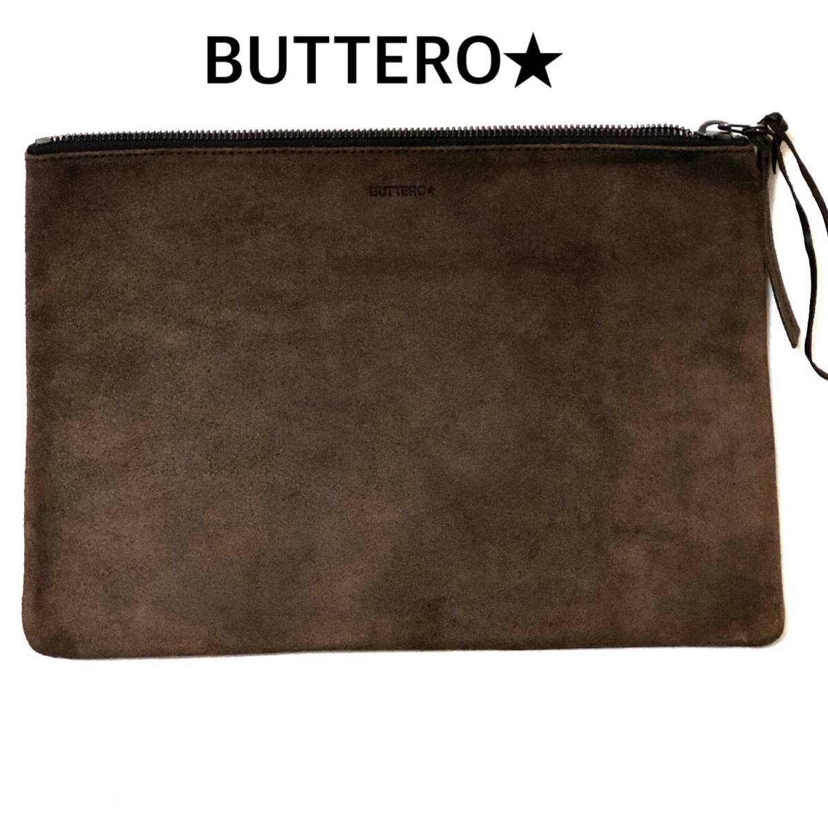 ヤフオク! - BUTTERO レザークラッチバッグ/ブッテロ スウェード...