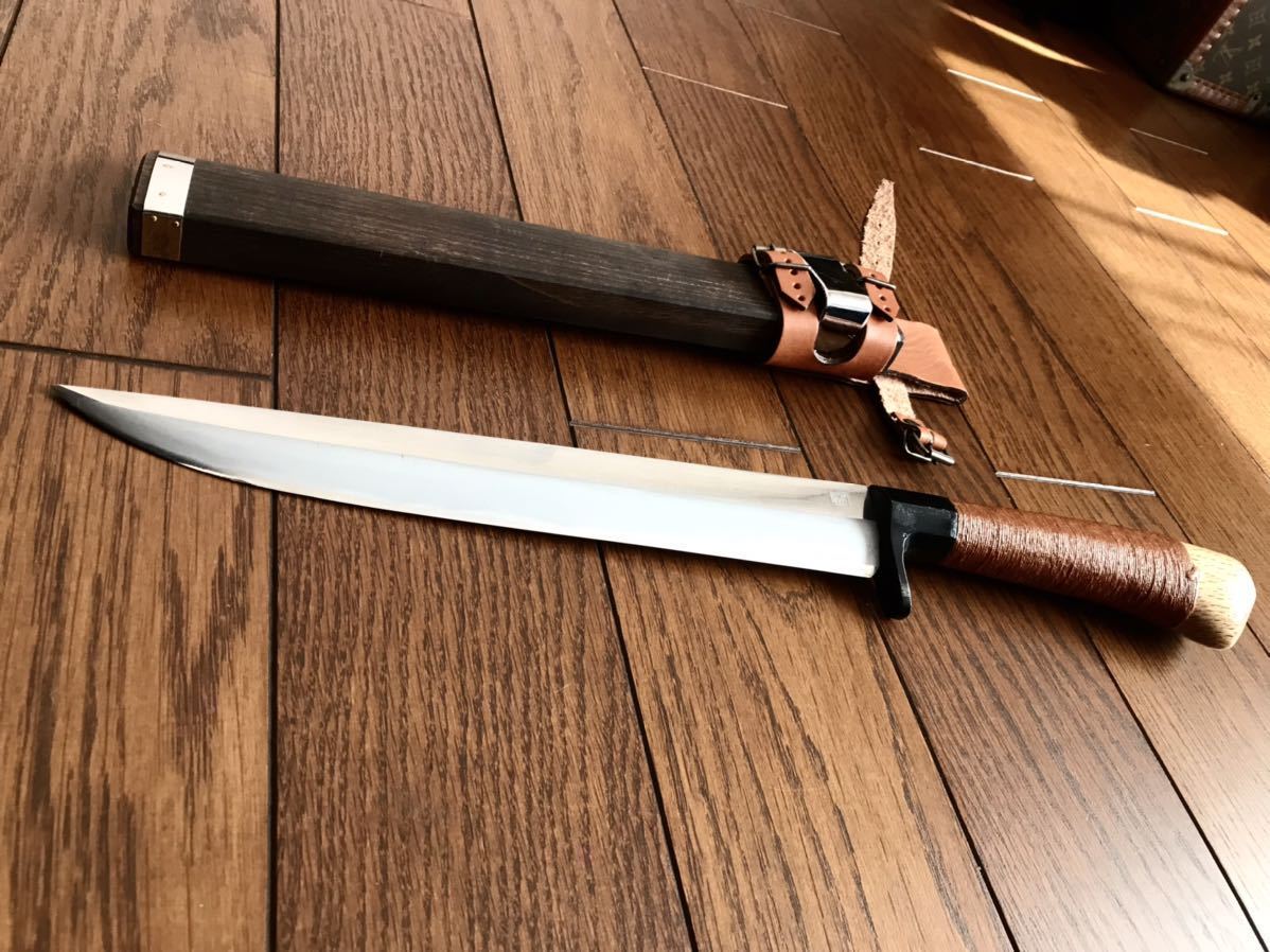 当時物 極希少 秋友義彦 レッドオルカ 黒打剣鉈 八寸 釣り アウトドア 骨董品 【ギフ_包装】 swim.main.jp