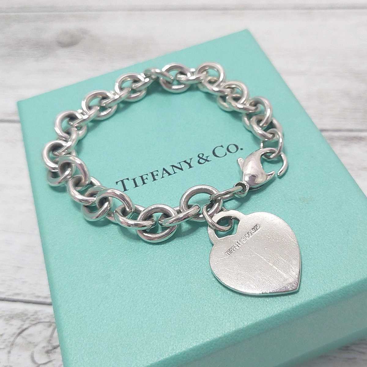 美品Tiffany&co. リターントゥ・ハートタグ シルバーブレスレット925 最終特価