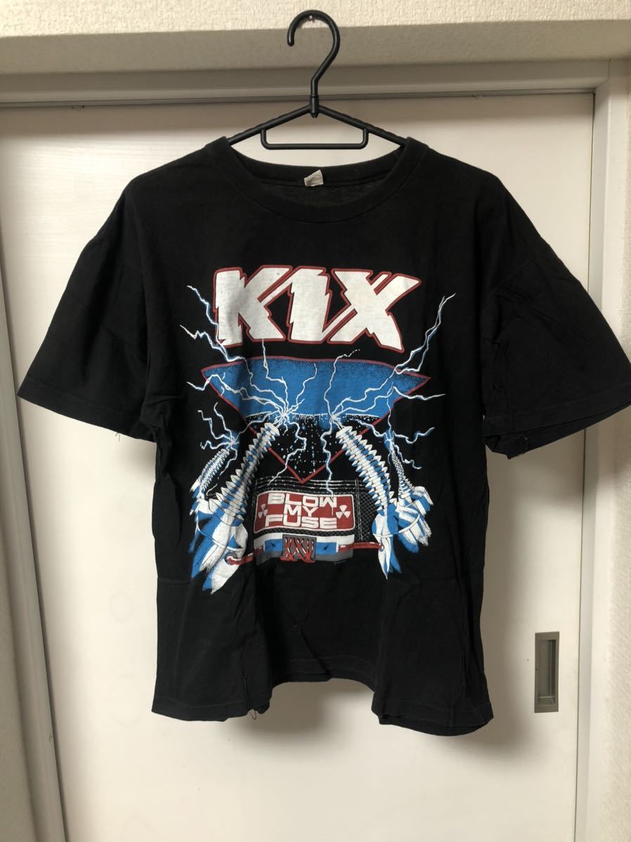 キックス KIX ジャパンツアー Tシャツ ビンテージwarrant dvd ヴィンテージ skid row Pretty Boy Floyd メタル vixen MOTLEY CRUE poison_画像1