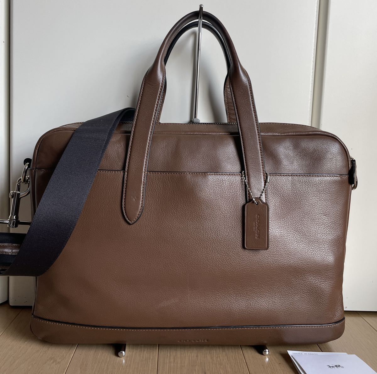 お値引き交渉歓迎　コーチ COACH ハミルトン スポーツビジネスバッグ F22529 マホガニー　中古_画像1