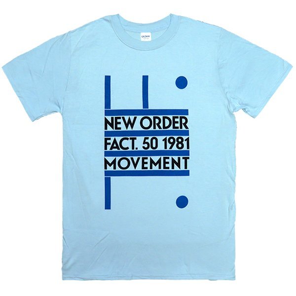 [Lサイズ]New Order （ニュー・オーダー） Fact. 50 1981 Movement ジャケット デザインTシャツの画像1