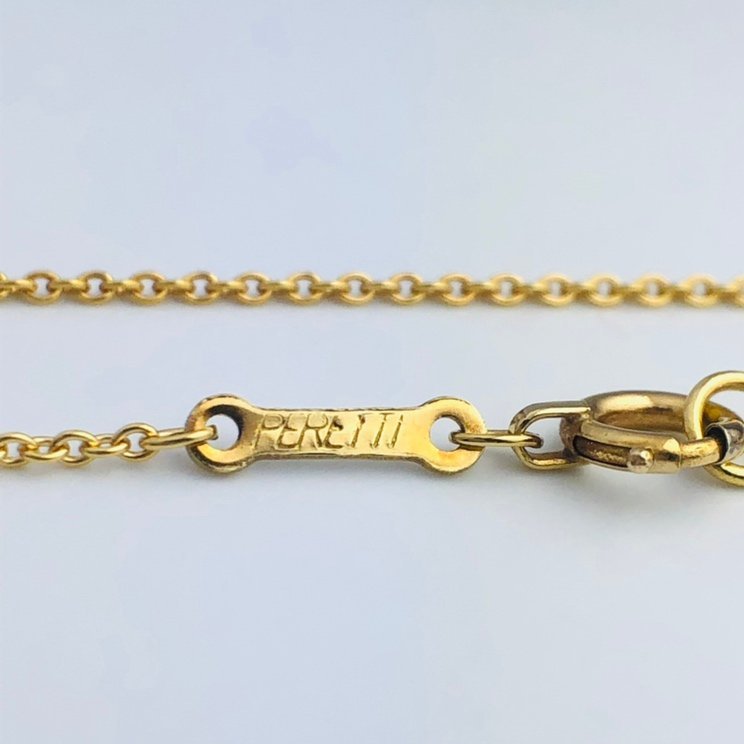 77】 TIFFANY &Co. ティファニー オープンハート AU750 ネックレス K18