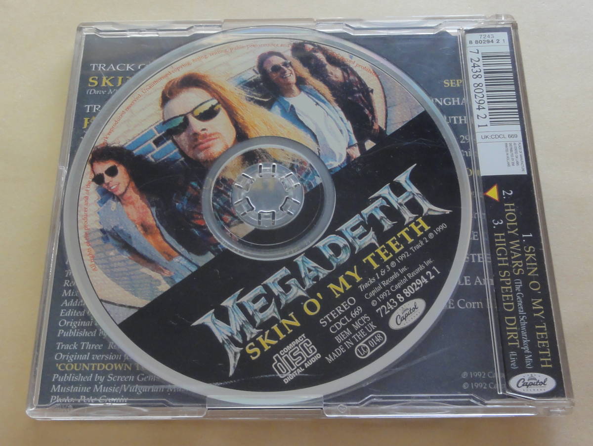 Megadeth / Skin O\' My Teeth CD mega tes