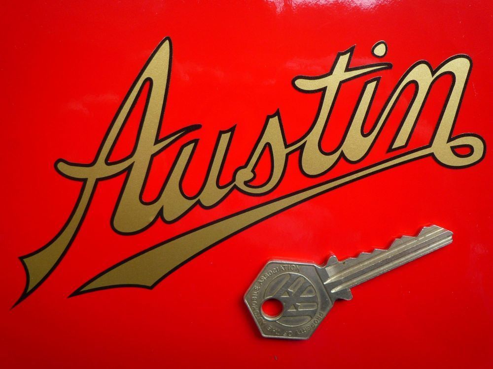 送料無料 Austin オースチン 70mm × 35mm 車 バイク ステッカー デカール_画像1
