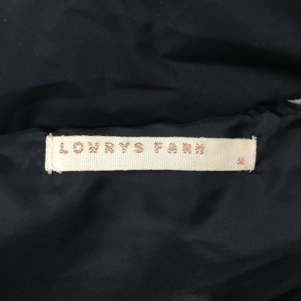 LOWRYS FARM/ Lowrys Farm мясо толщина 70% пуховик размер M чёрный / черный труба NO.A4-19