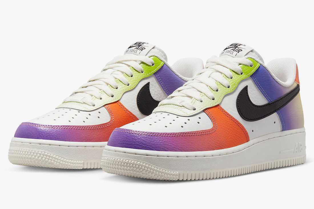 NIKE WMNS AIR FORCE 1 LO '07 SUMMIT WHITE/BLACK-BRIGHT MANDARIN 28cm（mens27.5cm) ナイキ AF1_画像1