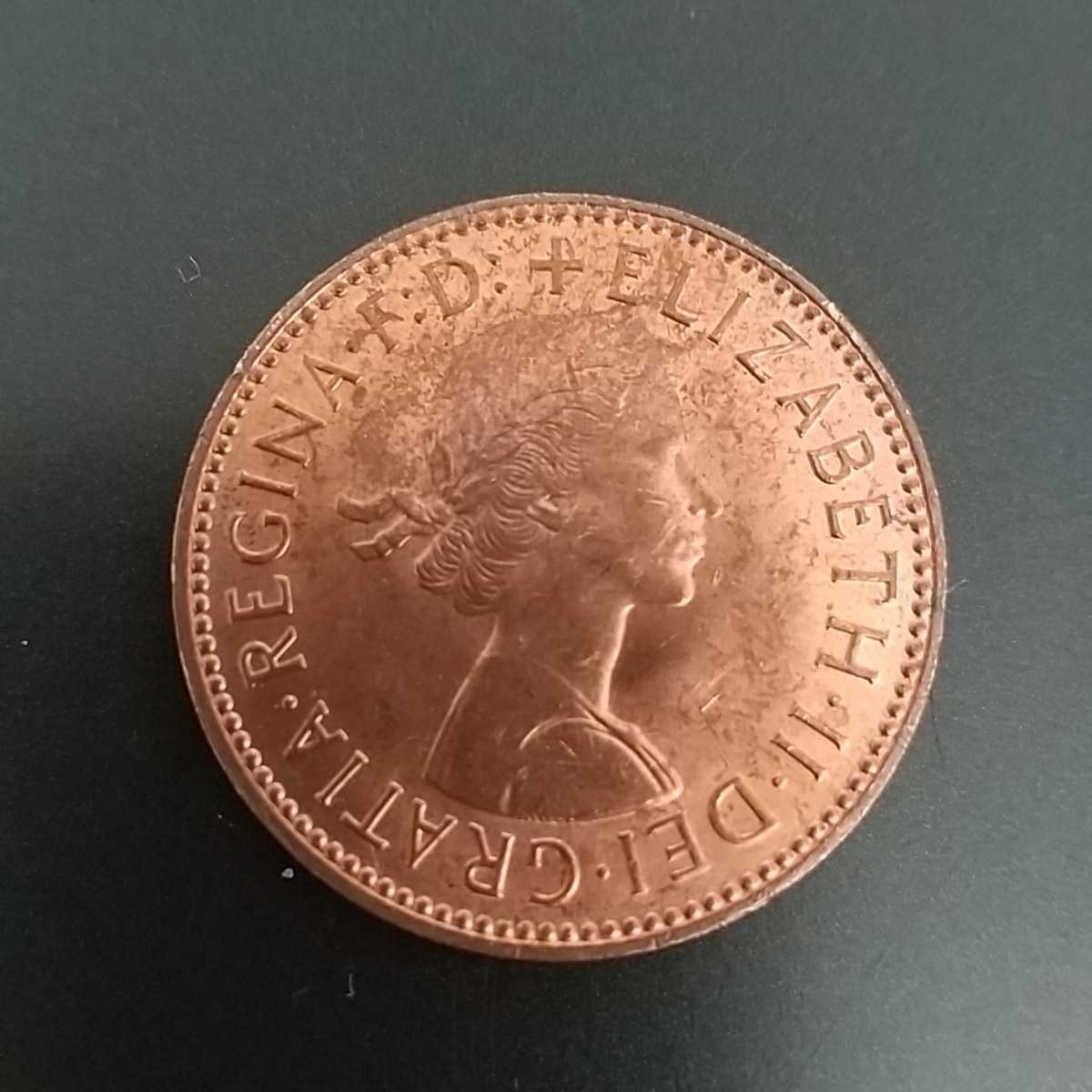 ハーフペニー 1967年 エリザベス コインの画像1