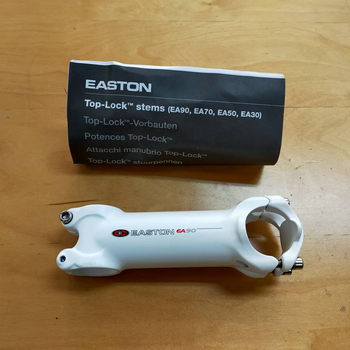 EA90　110mm　0°　アルミステム　ホワイト　EASTON　イーストン