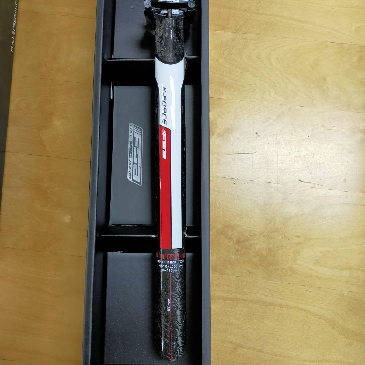 K-FORCE LIGHT 31 6×350㎜ セットバック25㎜ カーボン FSA K-FORCE LIGHT 31 6×350㎜ セットバック25㎜ カーボン FSA