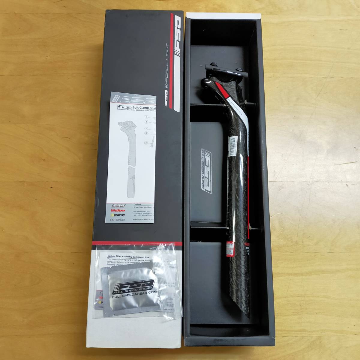 K-FORCE LIGHT 31 6×350㎜ セットバック25㎜ カーボン FSA K-FORCE LIGHT 31 6×350㎜ セットバック25㎜ カーボン FSA
