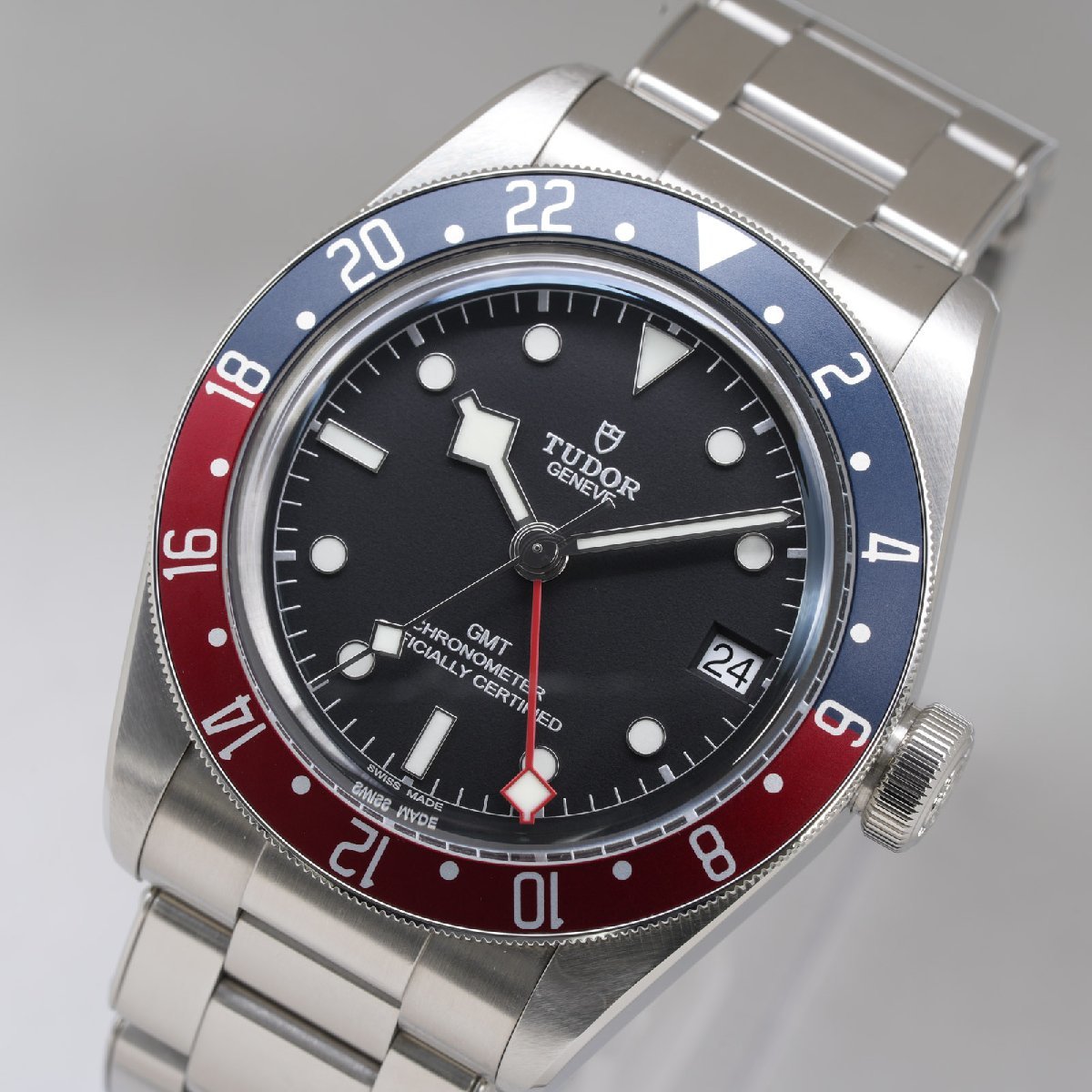 チューダー TUDOR 腕時計 ブラックベイGMT 79830RB 赤黒ベゼル 自動巻 メンズ  極美品 [質イコー]