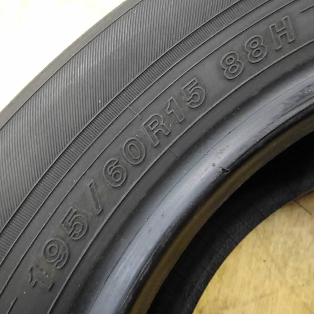 夏4本SET 会社宛送料無料 195/60R15 88H ヨコハマ ECOS ES31 イプサム カムリ ビスタ カルディナ アコード インプレッサ レガシィ NO,E0587の画像6