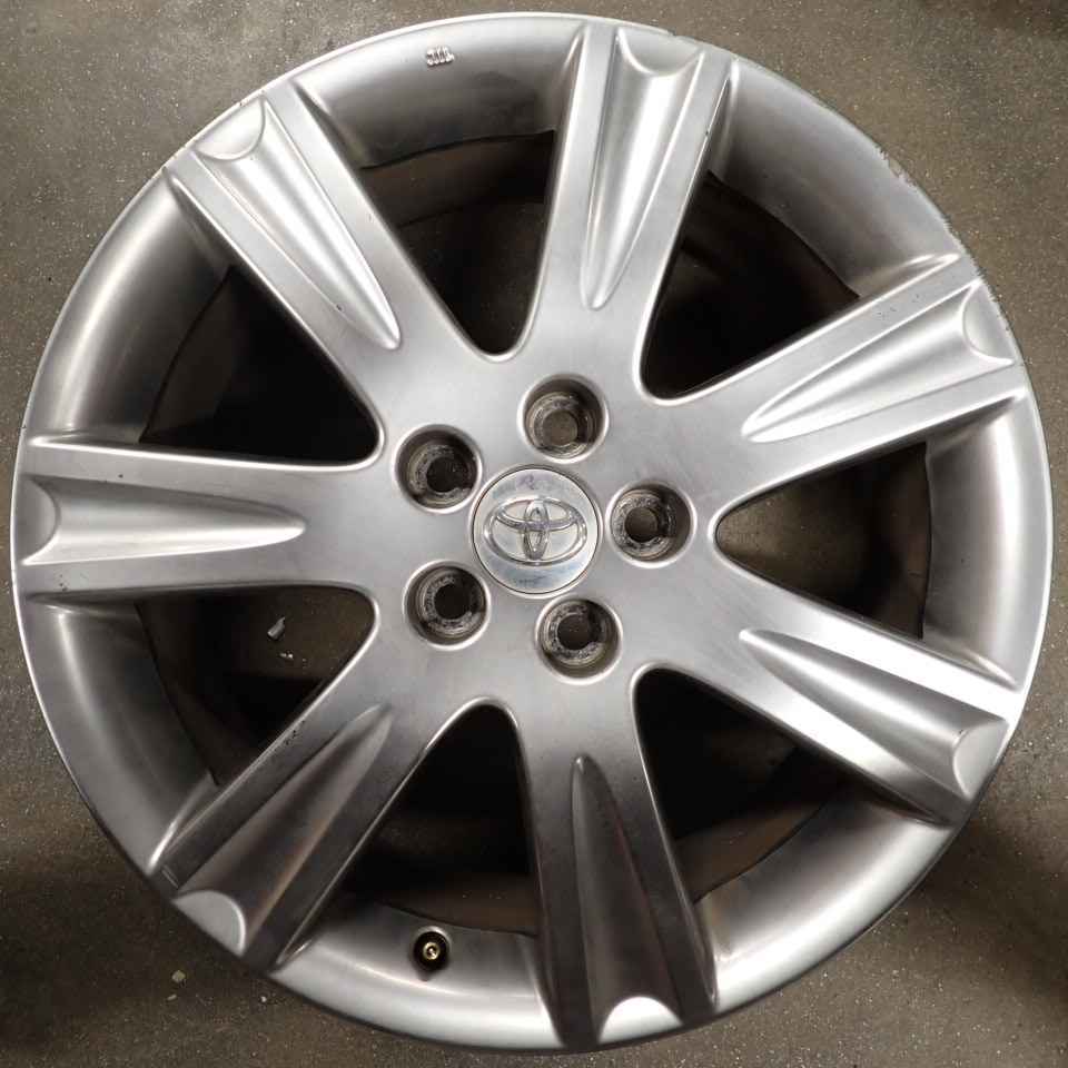 4本 会社宛 送料無料 18×7.5J トヨタ 純正 アルミ ホイール 5穴 PCD 114.3mm +39 ハブ径60mm クラウン マークX 店頭交換OK 特価 NO,C3536_画像2