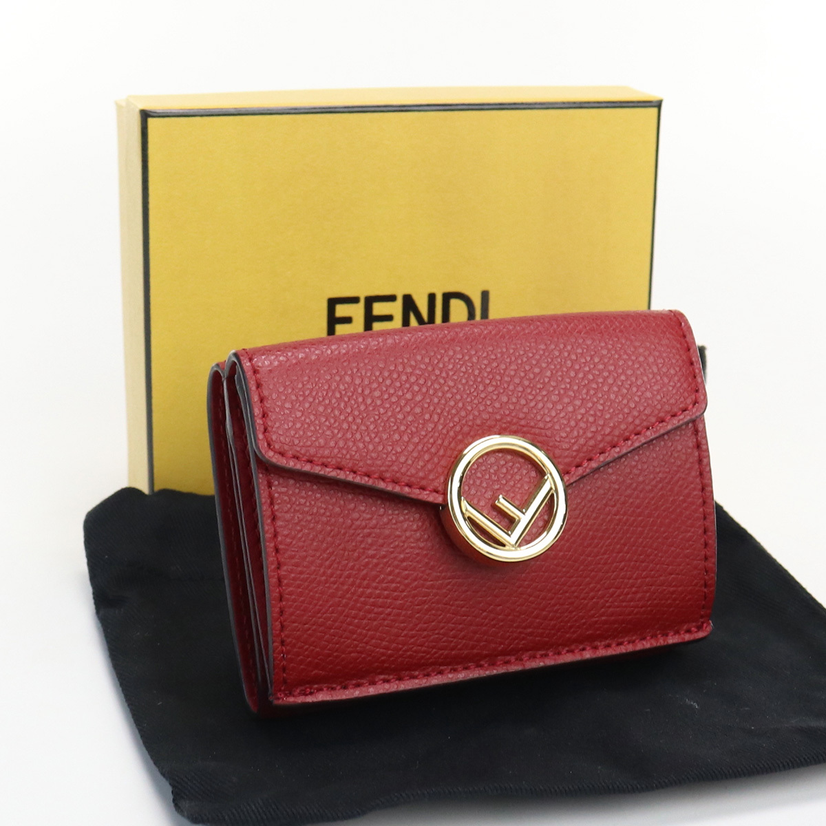 新品未使用】FENDI レザー 三つ折り財布-