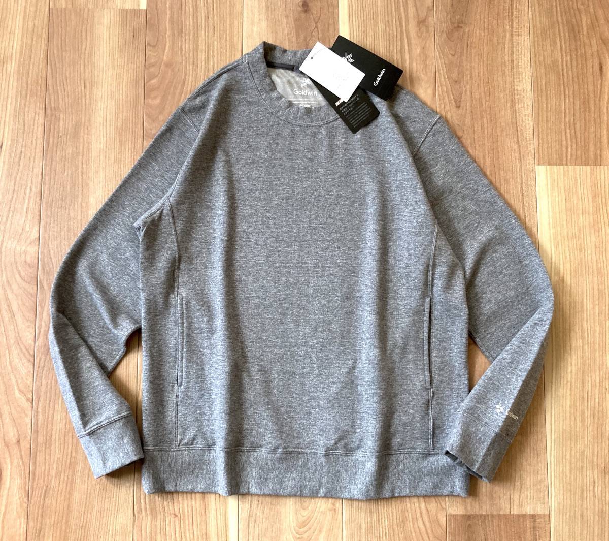 高機能・光電子★ UNITED ARROWS / Goldwin / C3fit re-pose SWEAT / MD.Gray / S サイズ ゴールドウィン スウェット シャツ_画像1