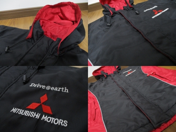  Mitsubishi automobile Drive@earth reversible f-ti- cotton inside jacket L size 