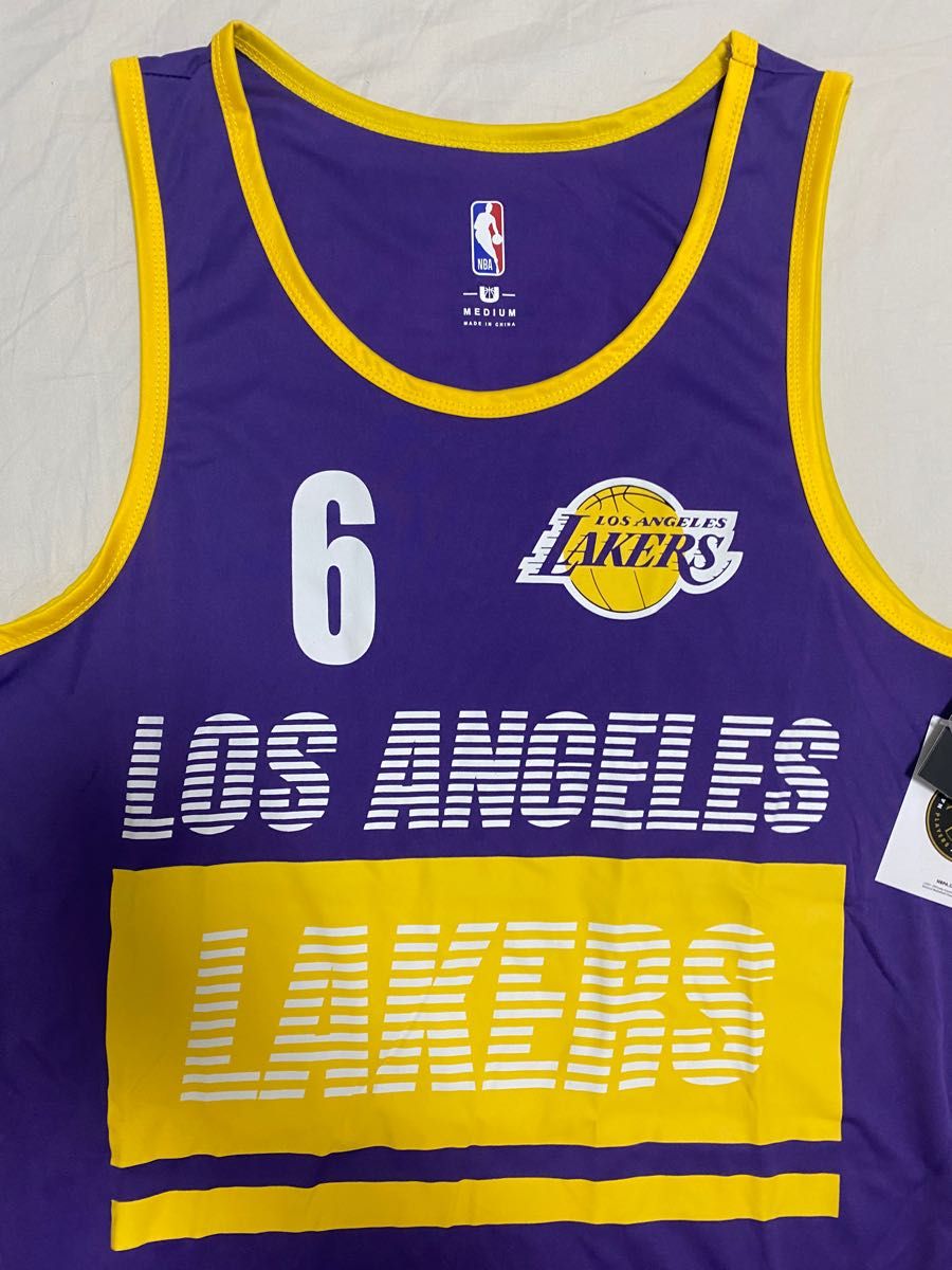 新品未使用　NBA LAKERS ロサンゼルス レイカーズ レブロンジェームズ タンクトップ M バスケットボール 