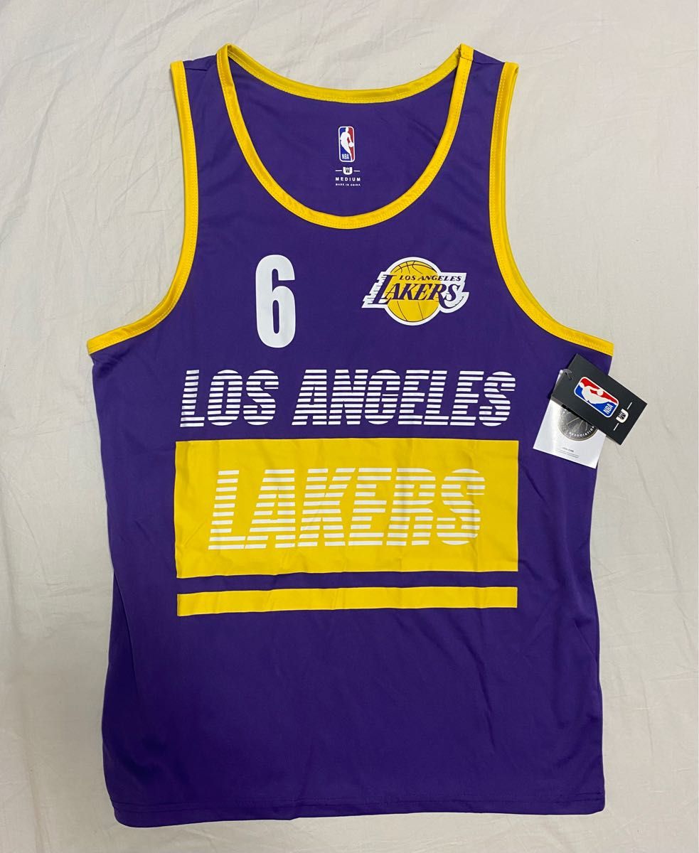 新品未使用　NBA LAKERS ロサンゼルス レイカーズ レブロンジェームズ タンクトップ M バスケットボール 