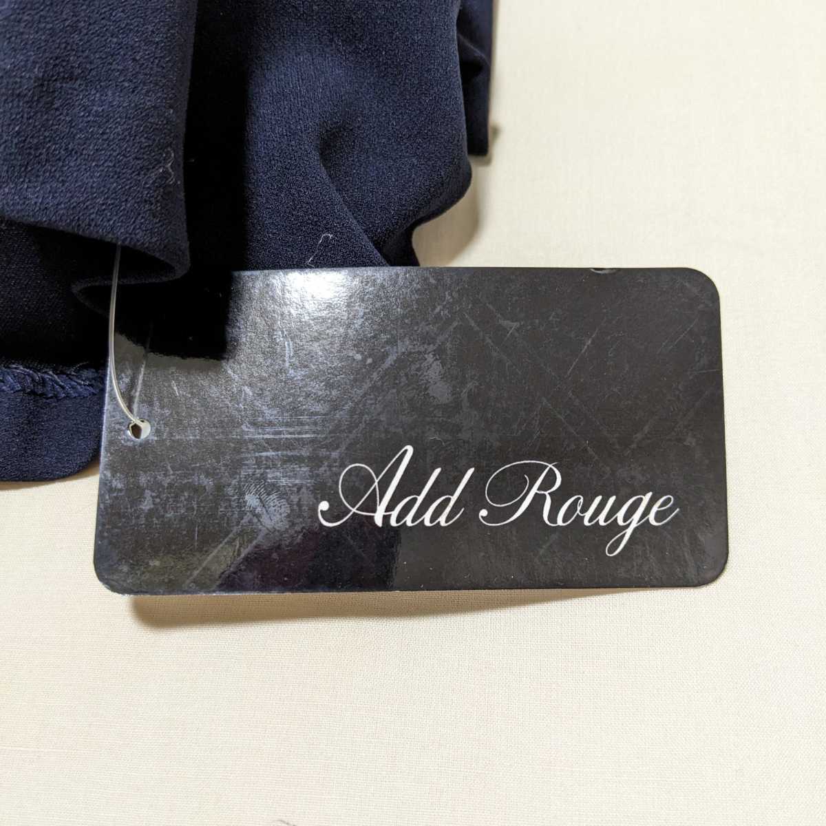 +FP40 new goods unused AddRougeado rouge formal lady's 15 number 15ABR 7 minute sleeve cut and sewn pull over navy blue business ceremony 