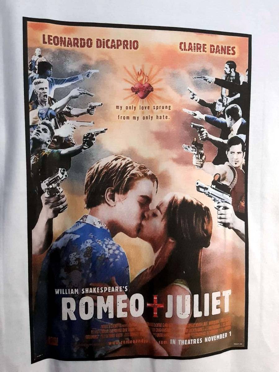 映画『ロミオ+ジュリエット (ROMEO+JULIET)』Tシャツ【 Lサイズ 】 新品/送料無料◇人気デザイン◇レオナルドディカプリオ