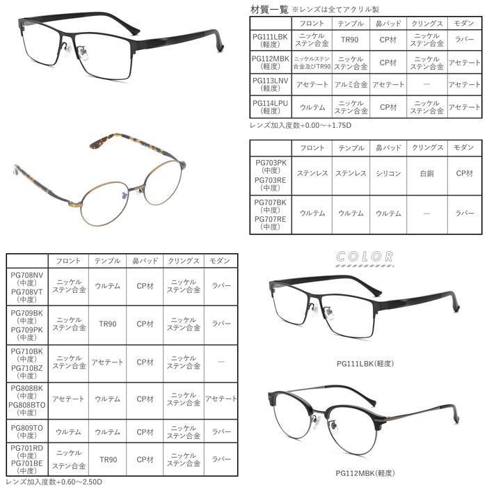 ヤフオク! - ☆ PG114LPU(軽度) 老眼鏡 ブルーライトカット