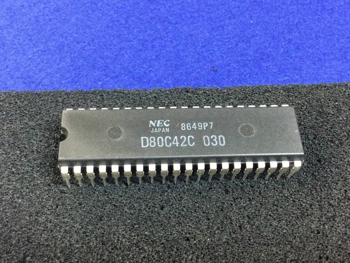 UPD80C42C-030【即決即送】NEC 8-Bit マイクロコントローラー　[216Tp/298428M] NEC 8-Bit Micro Controller Unit(MCU) D80C42C　１個_画像1
