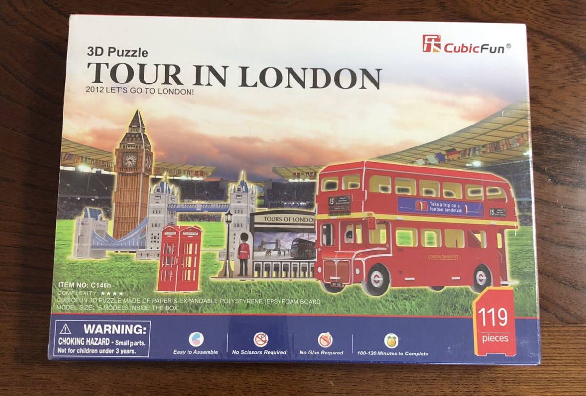 cubicfun 3D パズル　tour in london ツアーインロンドン　模型_画像1