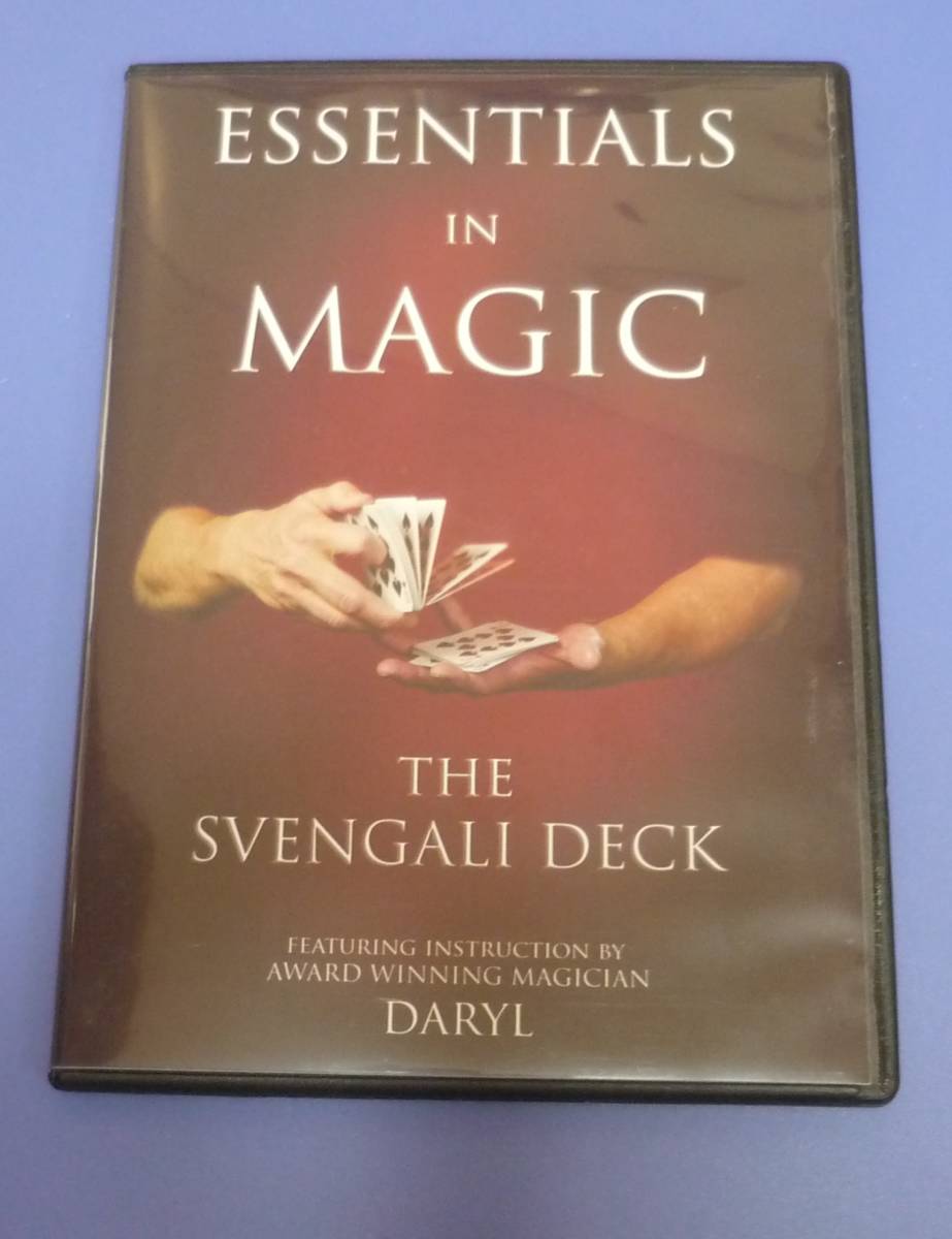 ★マジック解説DVD「ESSENTIALS IN MAGIC:THE SVENGALI DECK」(中古:日本語・英語・スペイン語対応版):murphy's magic supplies,inc.製。