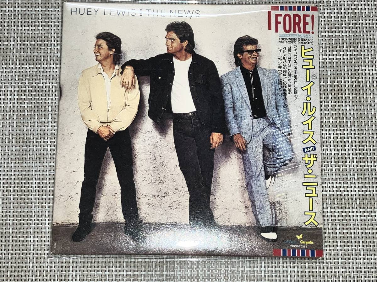 送料込み Huey Lewis & The News ヒューイ・ルイス&ザ・ニュース /FORE! 紙ジャケット 即決